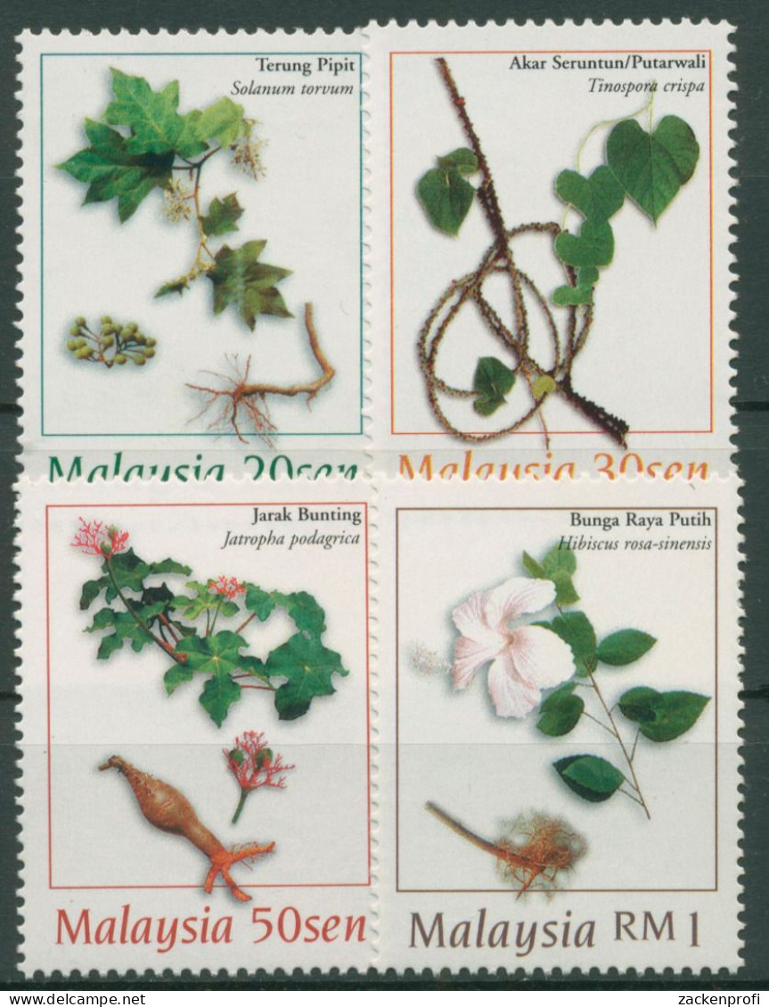 Malaysia 1998 Heilpflanzen 695/98 Postfrisch - Malasia (1964-...)