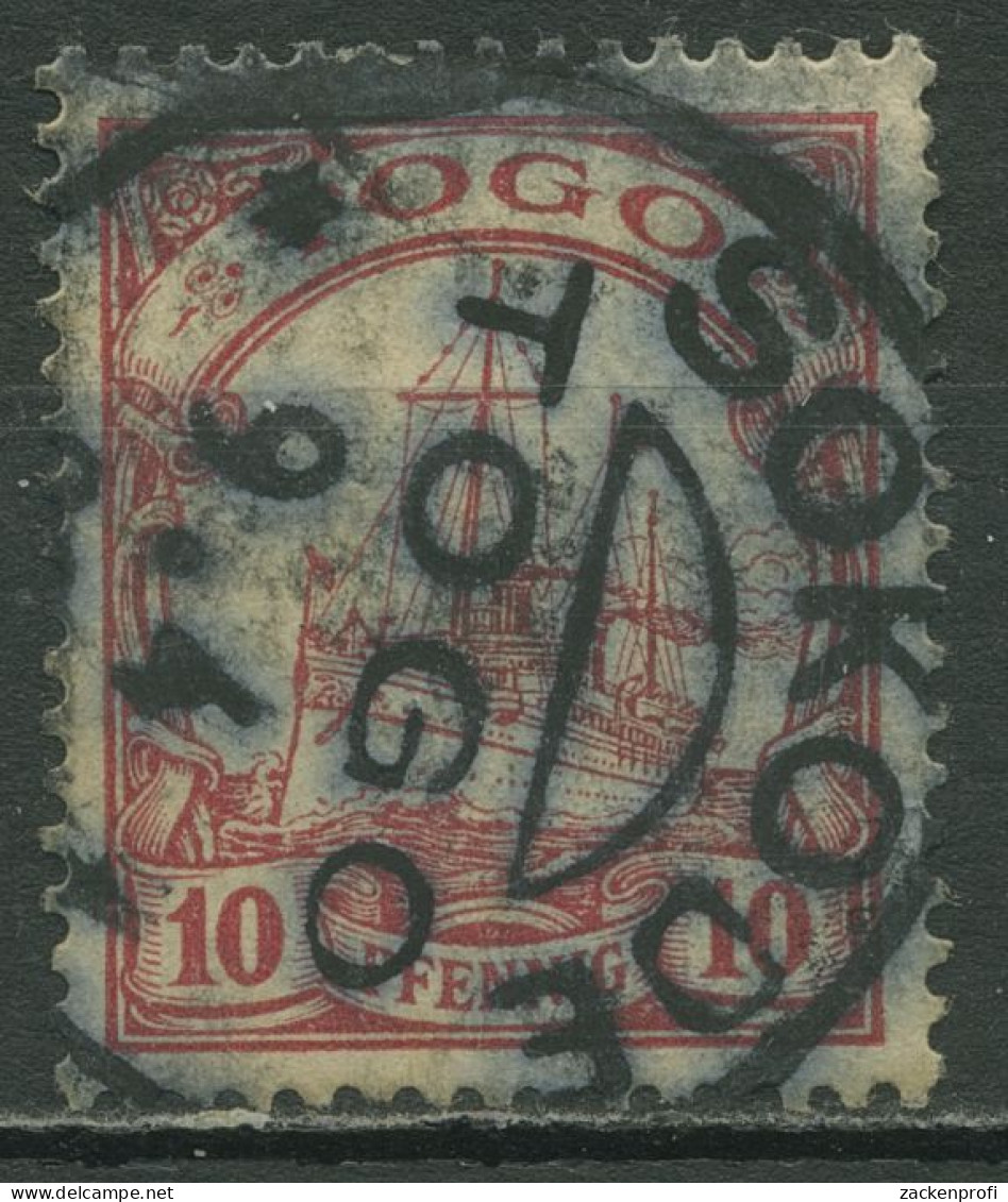 Togo 1900/19 Kaiseryacht Hohenzollern 9 Mit Stempel SOKODE - Togo