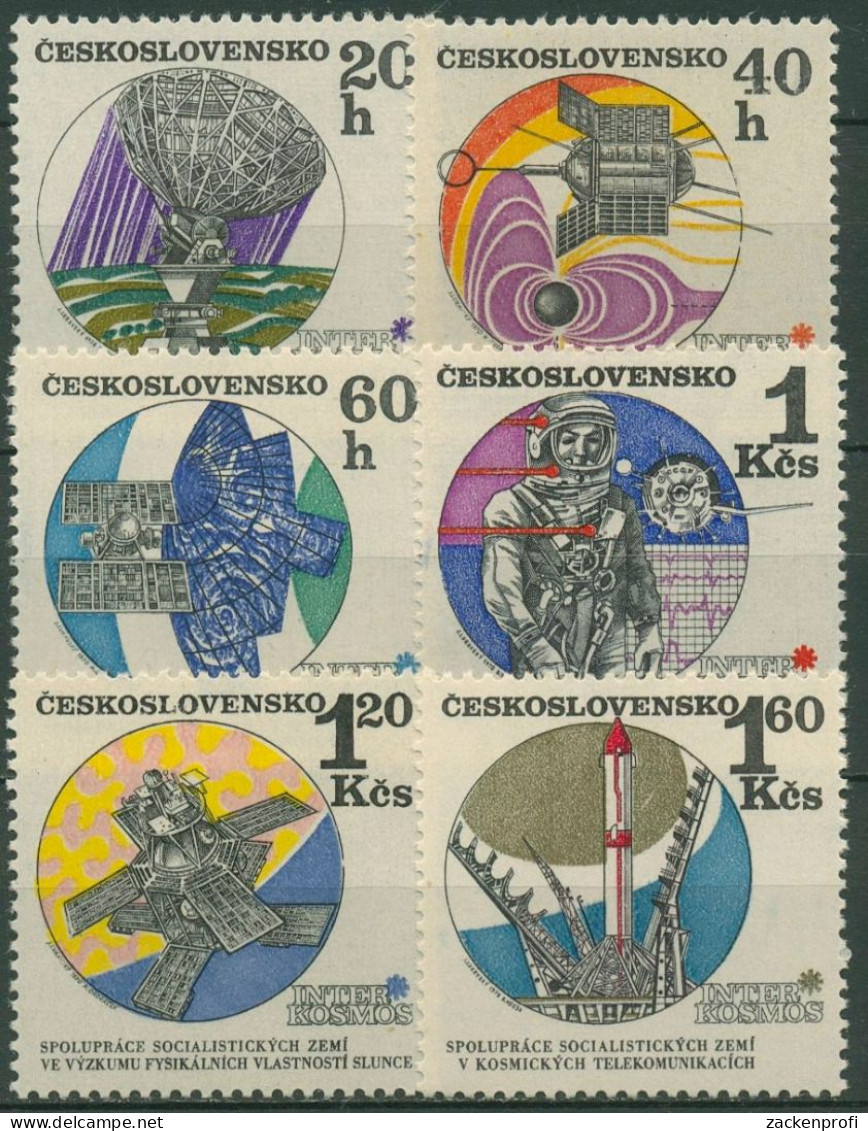 Tschechoslowakei 1970 Interkosmos Weltraumforschung 1970/75 Postfrisch - Ungebraucht