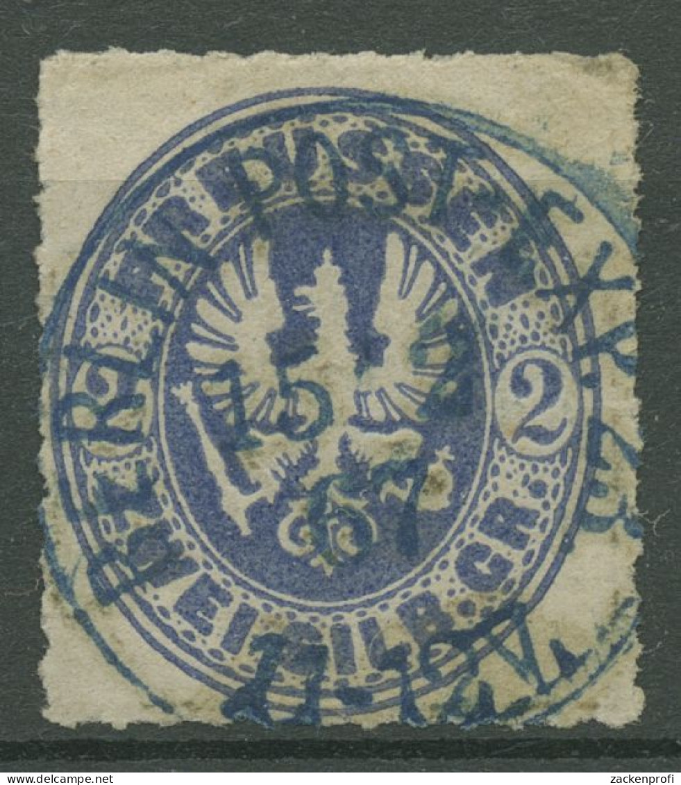 Preußen 1861 Wappenadler 17 A Gestempelt K2 BERLIN POST-EXP. 23 - Afgestempeld