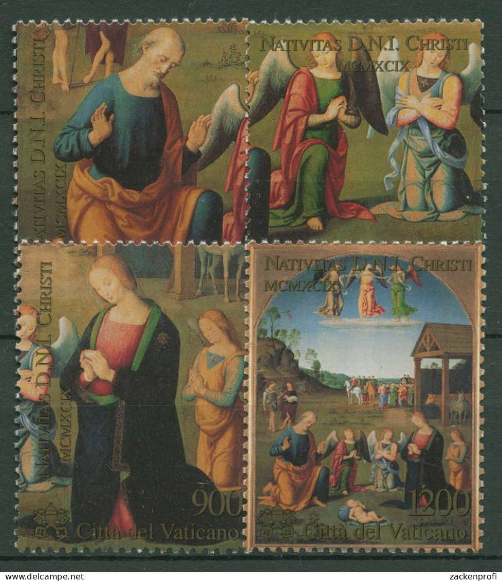Vatikan 1999 Weihnachten Gemälde 1319/22 Postfrisch - Unused Stamps