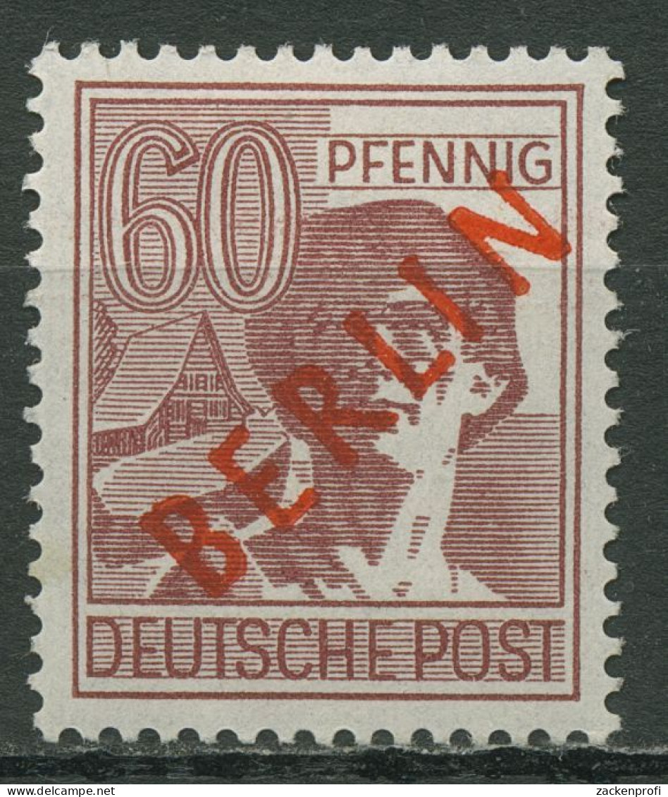 Berlin 1949 Rotaufdruck 31 Mit Falz - Unused Stamps