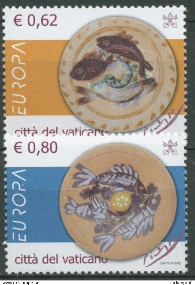 Vatikan 2005 Europa CEPT Gastronomie Keramik Von Picasso 1521/22 Postfrisch - Ungebraucht