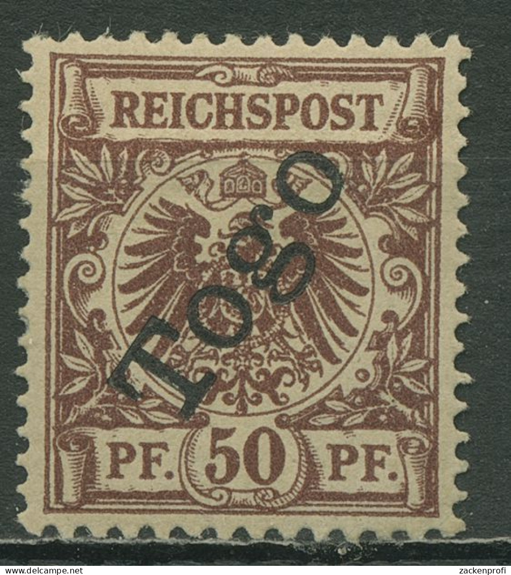 Togo 1897 Krone/Adler Mit Aufdruck 6 Mit Falz - Togo