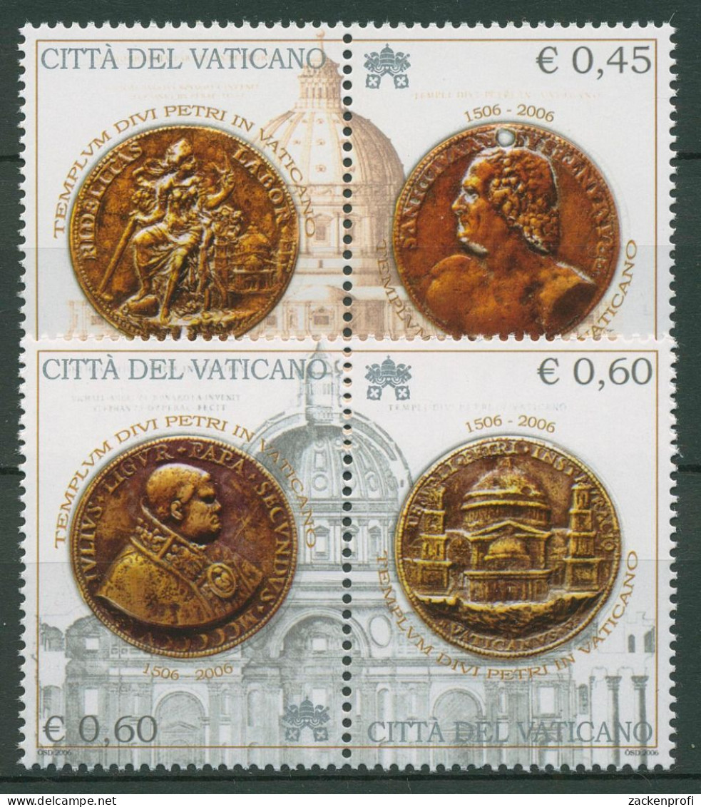 Vatikan 2006 500 Jahre Petersbasilika Zusammendruck 1554/57 ZD Postfrisch - Nuovi