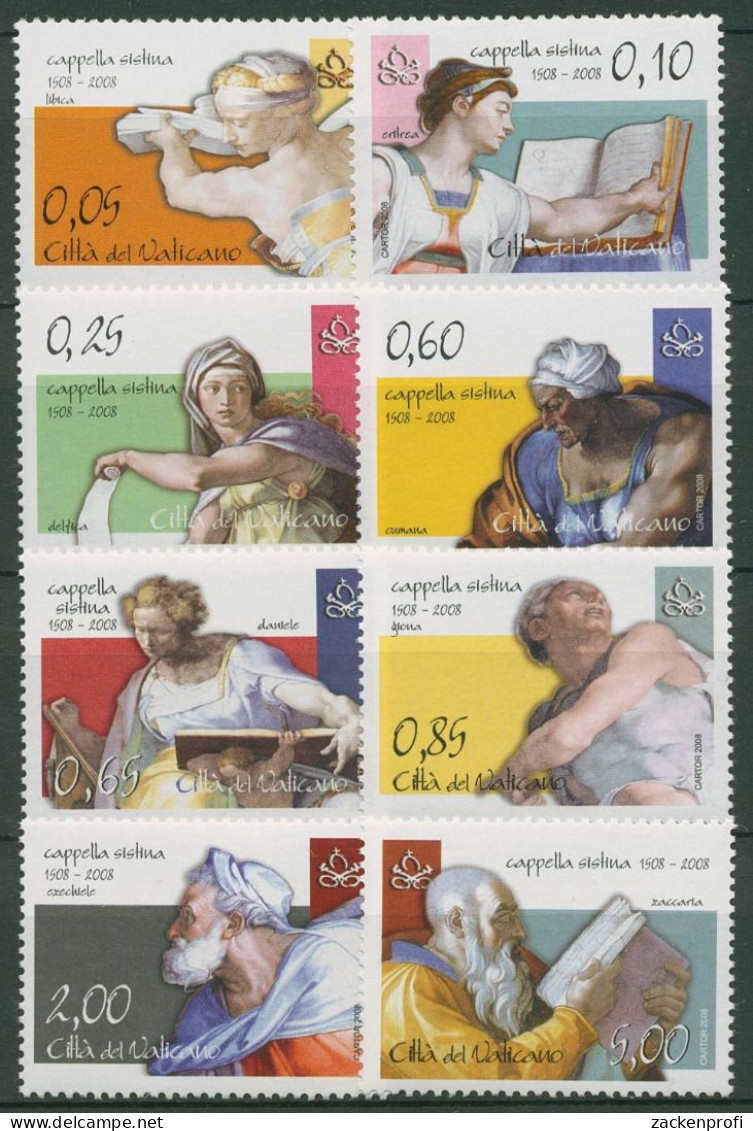 Vatikan 2008 Sixtinische Kapelle Michelangelo-Fresken 1603/10 Postfrisch - Unused Stamps