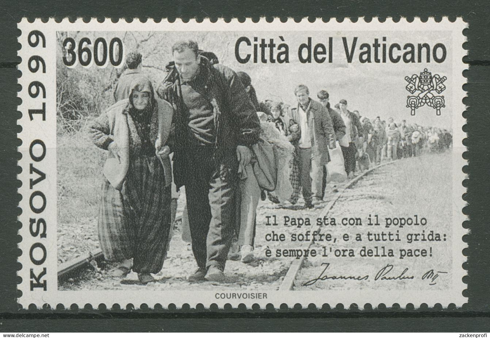 Vatikan 1999 Kosovo Kriegsopferhilfe 1283 Postfrisch - Unused Stamps