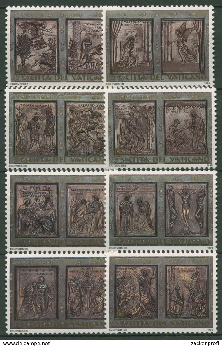 Vatikan 1999 Heiliges Jahr 2000 Heilige Pforte St.Peter 1303/10 Postfrisch - Unused Stamps