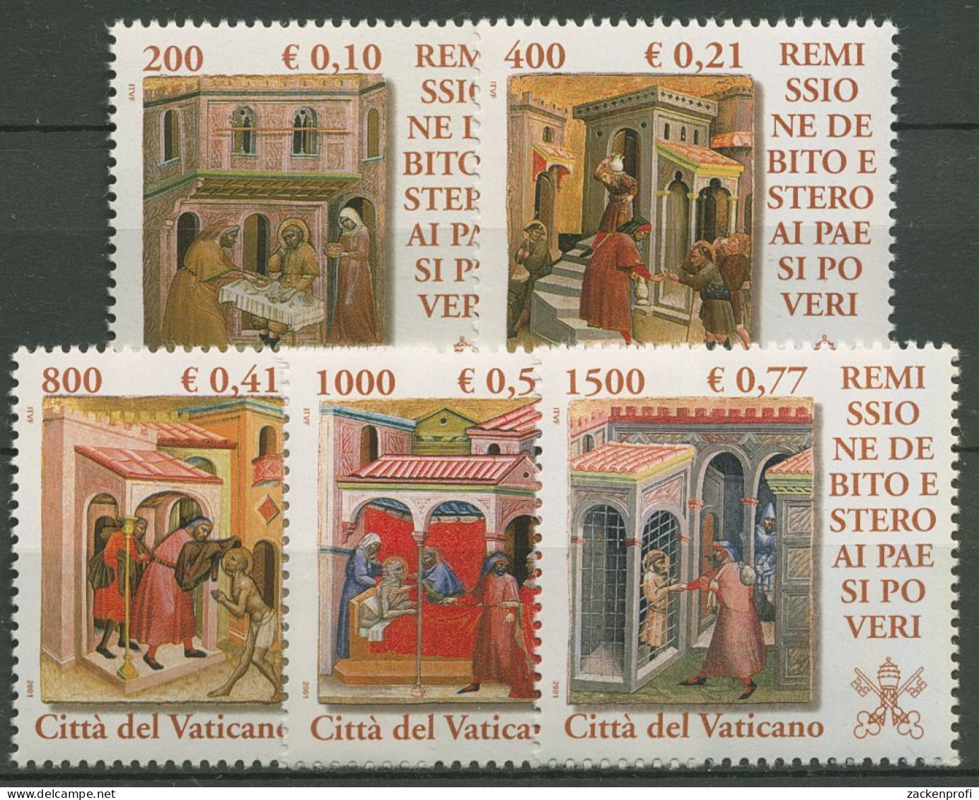 Vatikan 2001 Erlass Der Auslandsschulden Gemälde 1381/85 Postfrisch - Neufs