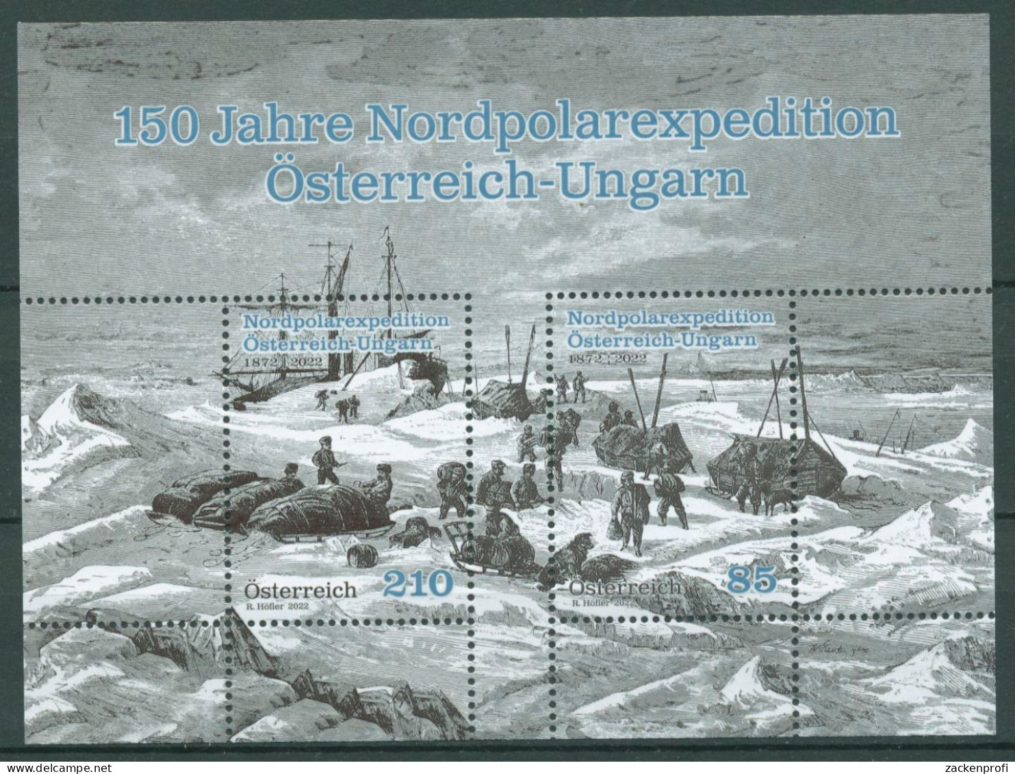 Österreich 2022 Nordpolarexpedition Block 136 Postfrisch (C63218) - Blocks & Kleinbögen
