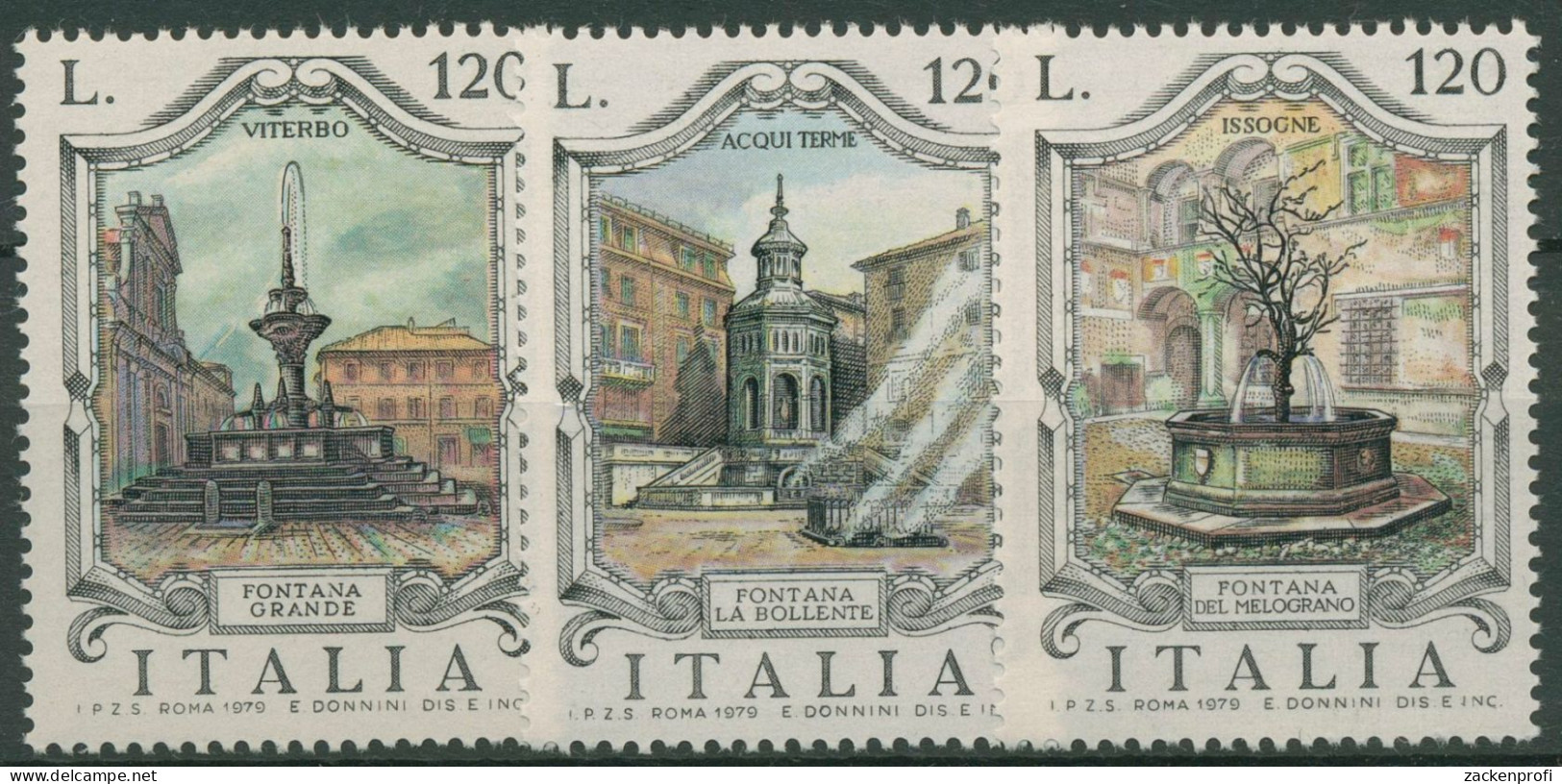 Italien 1979 Brunnen 1670/72 Postfrisch - 1971-80: Neufs