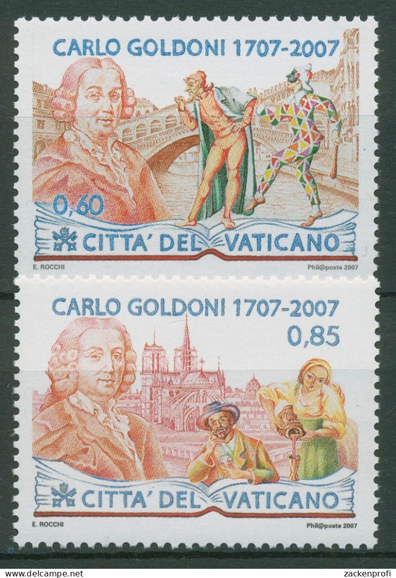 Vatikan 2007 Theater Carlo Goldoni 1580/81 Postfrisch - Neufs