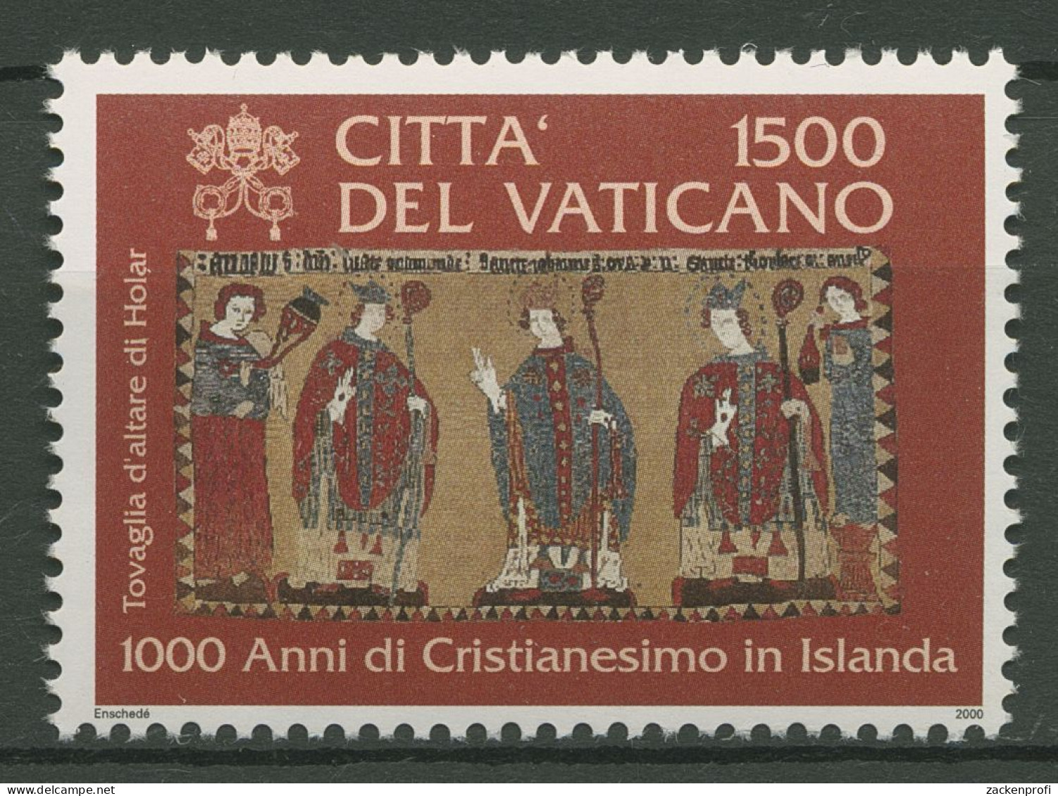 Vatikan 2000 Christen Auf Island Altarbild Kirche Von Holar 1337 Postfrisch - Nuovi