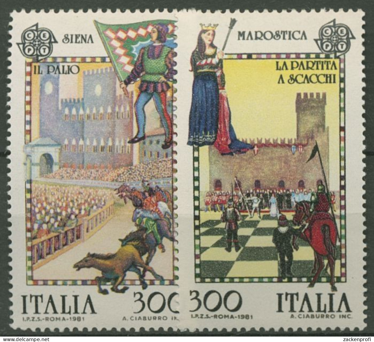 Italien 1981 Europa CEPT Folklore 1748/49 Postfrisch - 1981-90: Mint/hinged