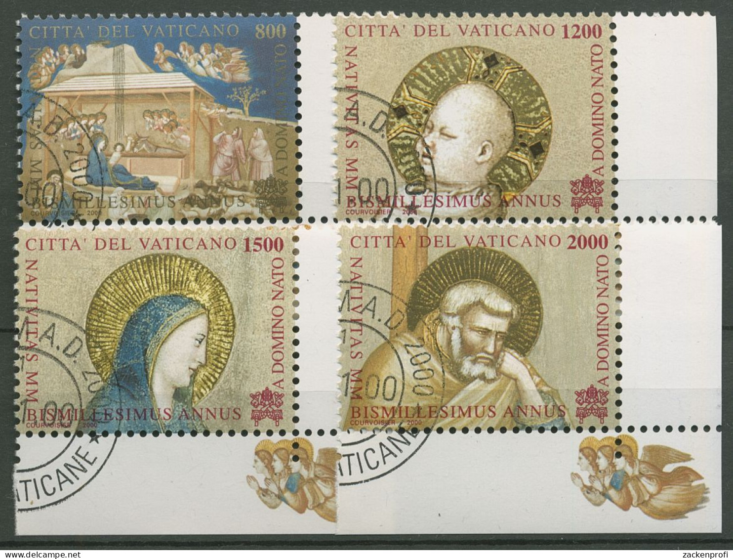 Vatikan 2000 Weihnachten Fresko 1358/61 Gestempelt - Oblitérés