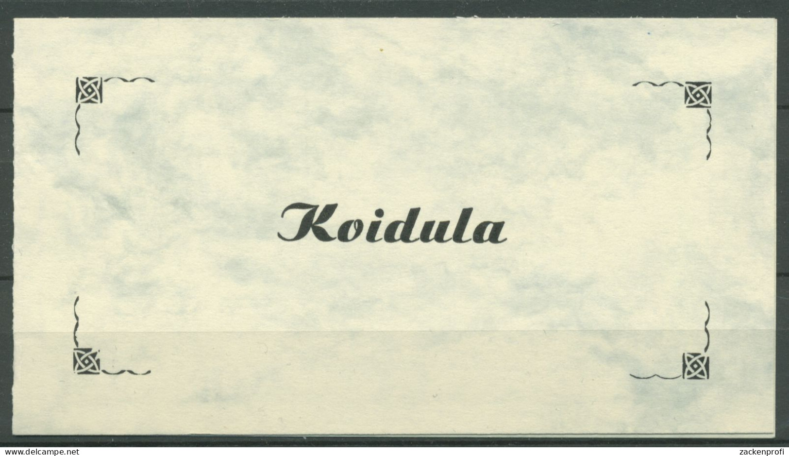 Estland 1993 Dichterin Lydia Koidula Markenheftchen 219 MH Postfrisch (C63205) - Estonie