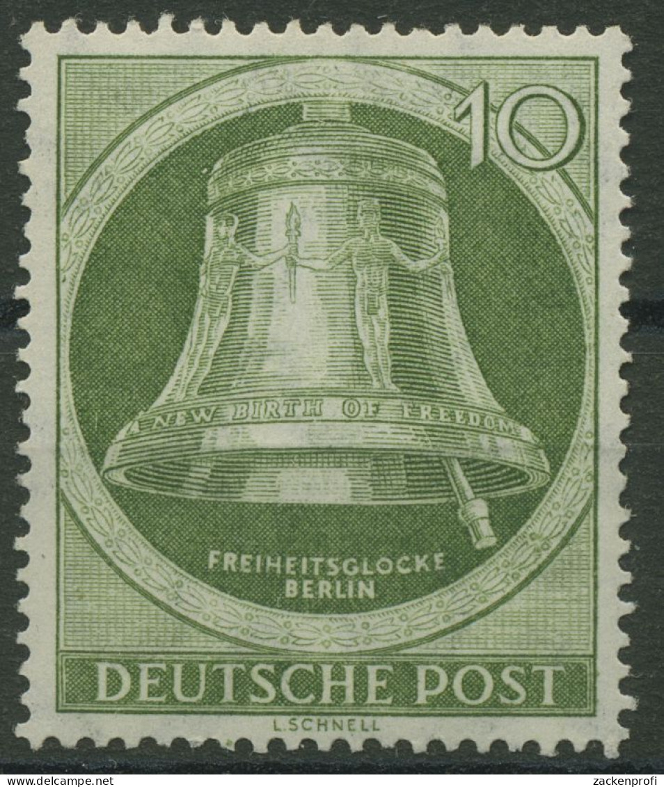 Berlin 1951 Freiheitsglocke Klöppel Rechts 83 Postfrisch, Kl. Fehler (R80930) - Ungebraucht