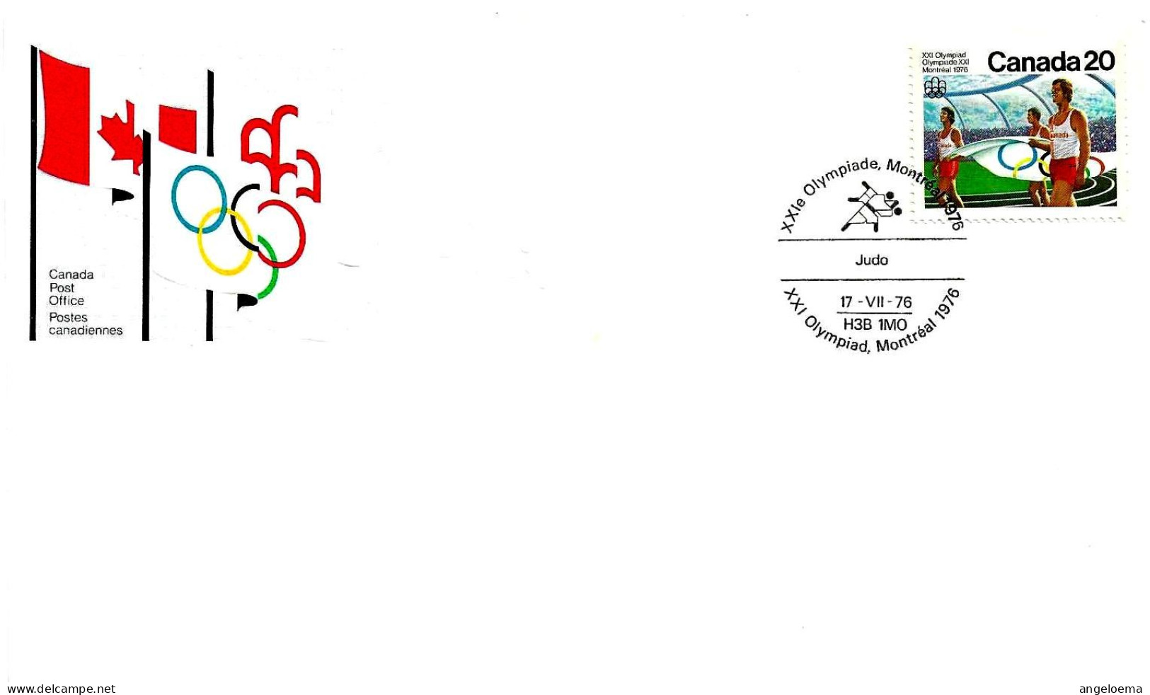 CANADA - 1976 MONTREAL XXI Giochi Olimpici Gare Di JUDO Su Busta Fdc - 6273 - Judo