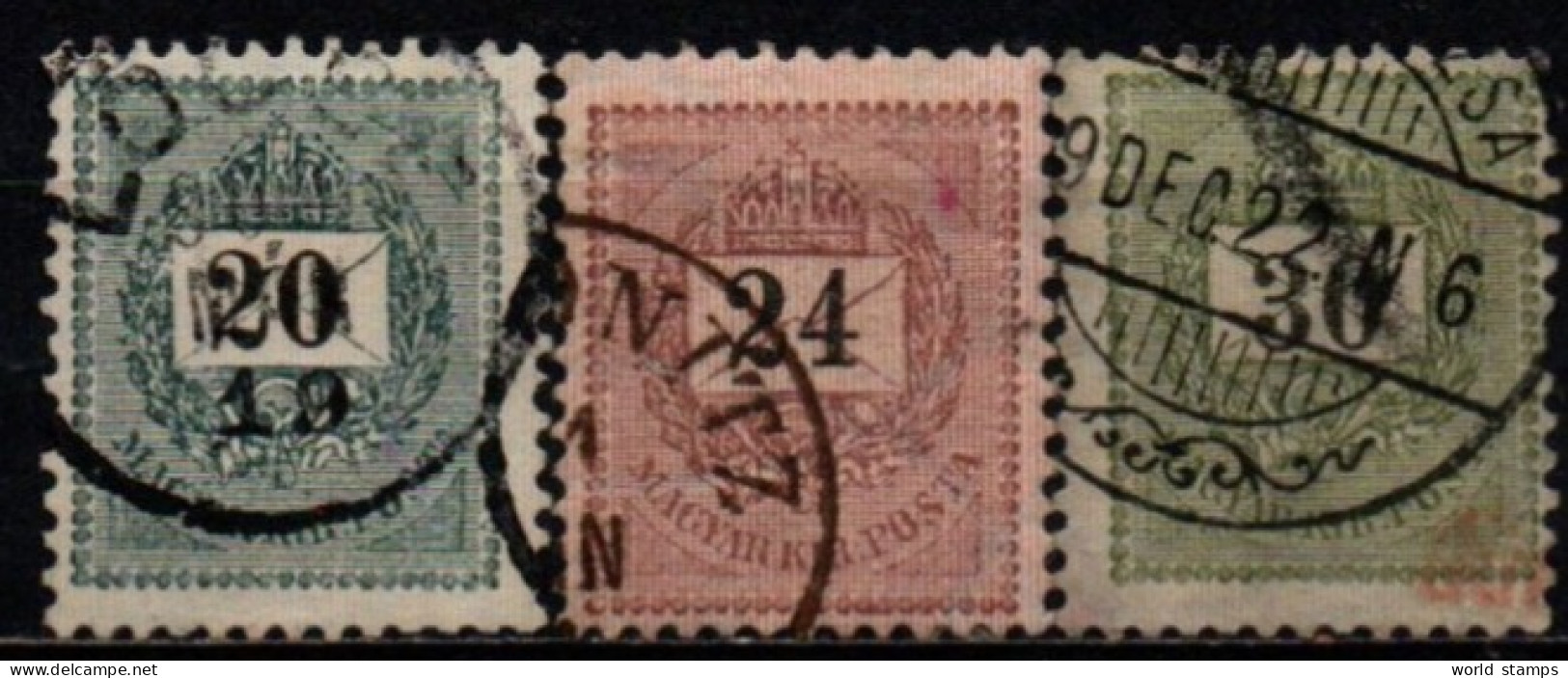 HONGRIE 1898-9 O DENT 12 - Gebraucht