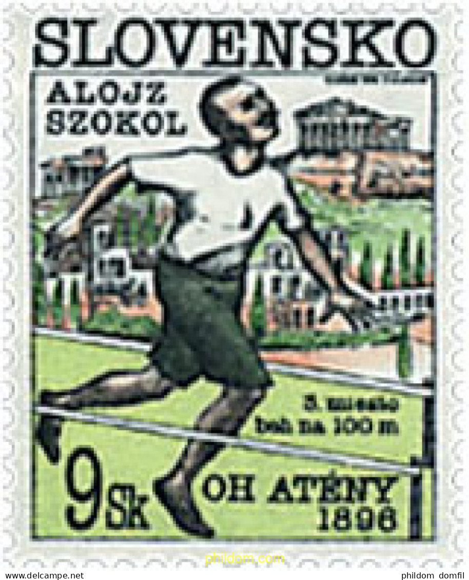 62665 MNH ESLOVAQUIA 1996 CENTENARIO DE LOS JUEGOS OLIMPICOS - Unused Stamps