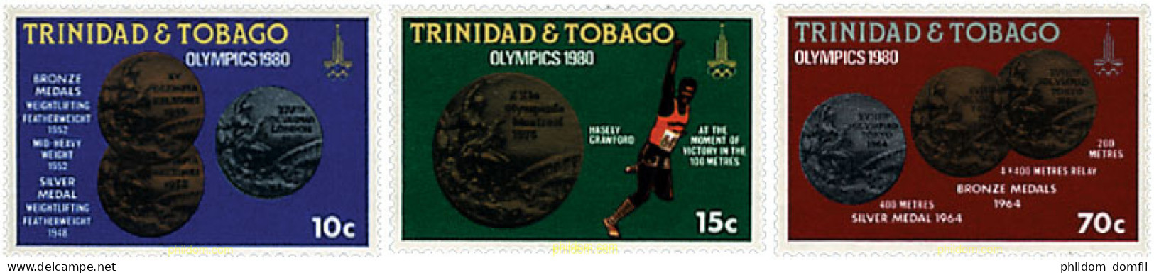 40102 MNH TRINIDAD Y TOBAGO 1980 22 JUEGOS OLIMPICOS VERANO MOSCU 1980 - Trinidad En Tobago (1962-...)