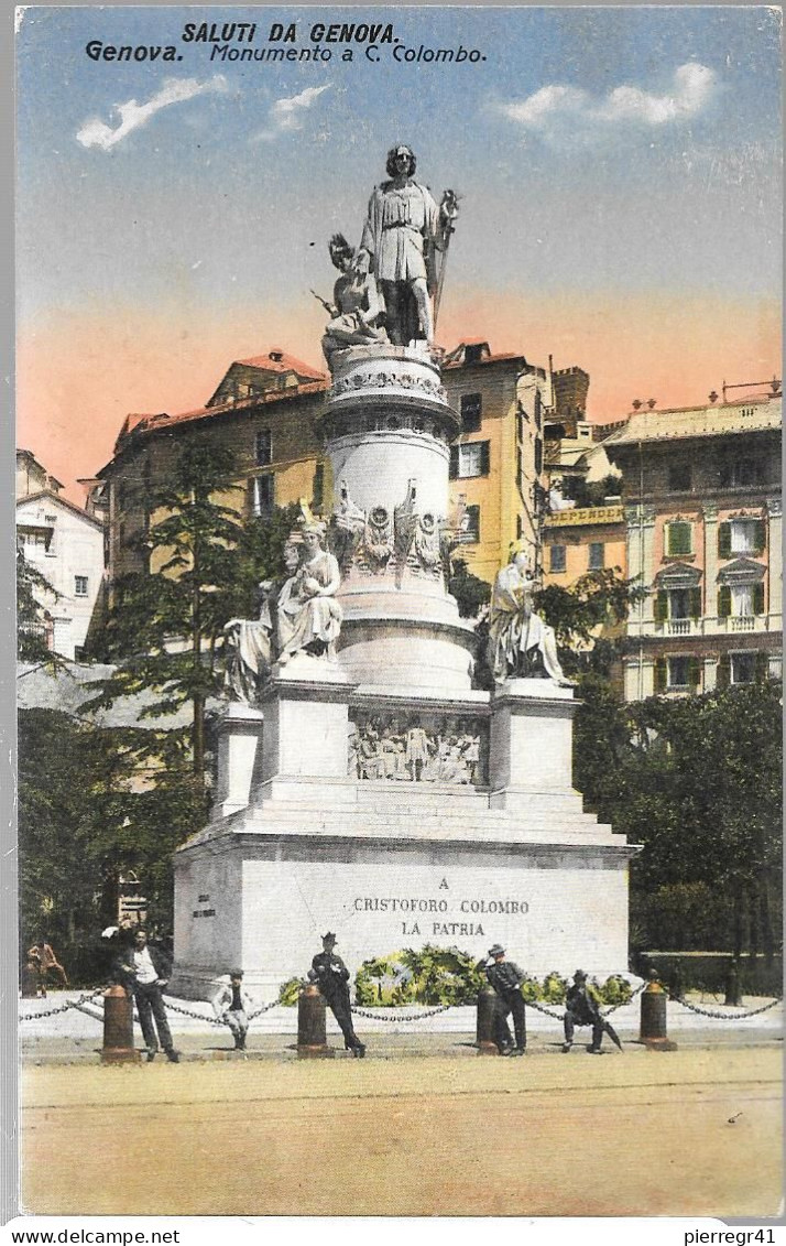 CPA-1910-ITALIE-GENOVA-Monument C.COLOMB-TBE - Genova (Genoa)