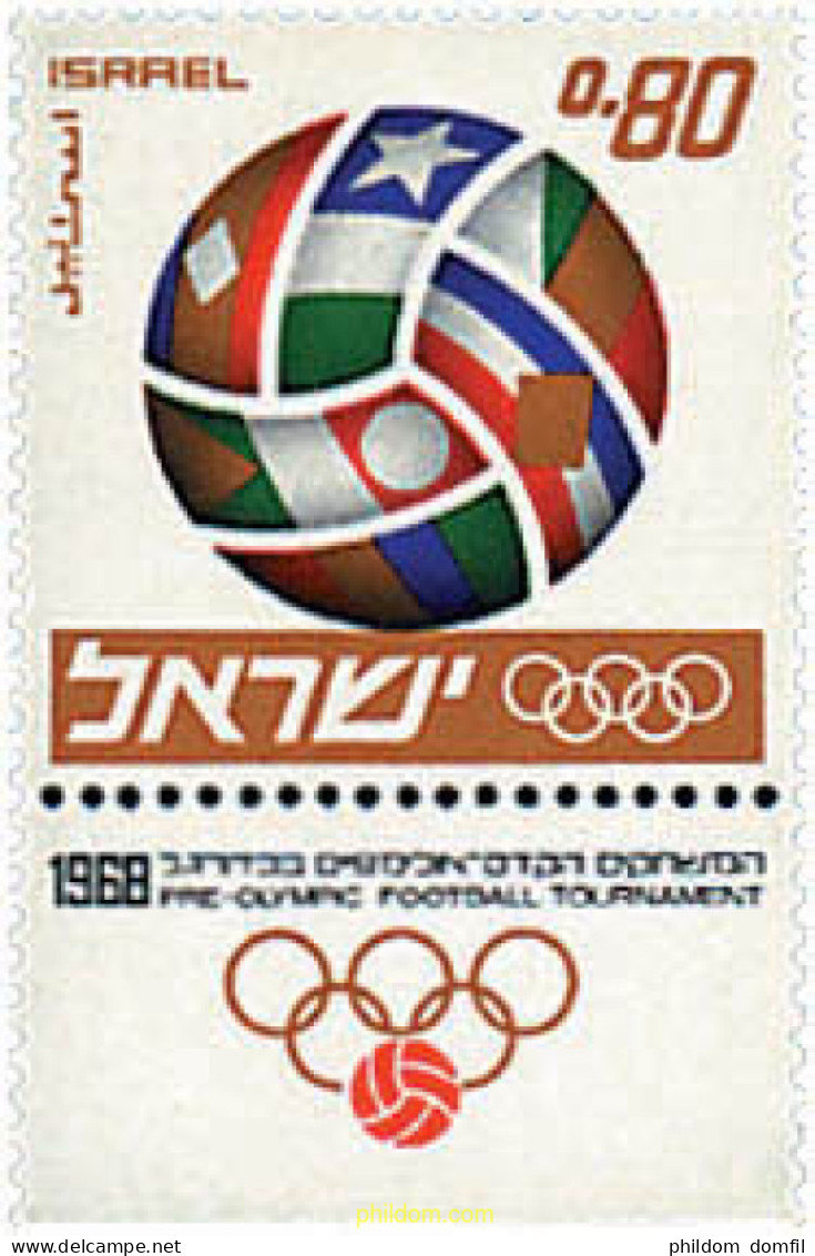 327784 MNH ISRAEL 1968 19 JUEGOS OLIMPICOS VERANO MEXICO 1968 - Unused Stamps (without Tabs)