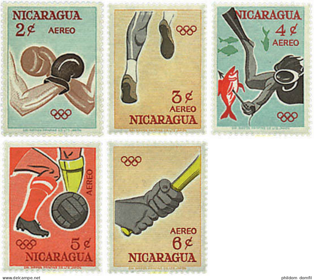 229185 MNH NICARAGUA 1963 18 JUEGOS OLIMPICOS VERANO TOKIO 1964 - Nicaragua