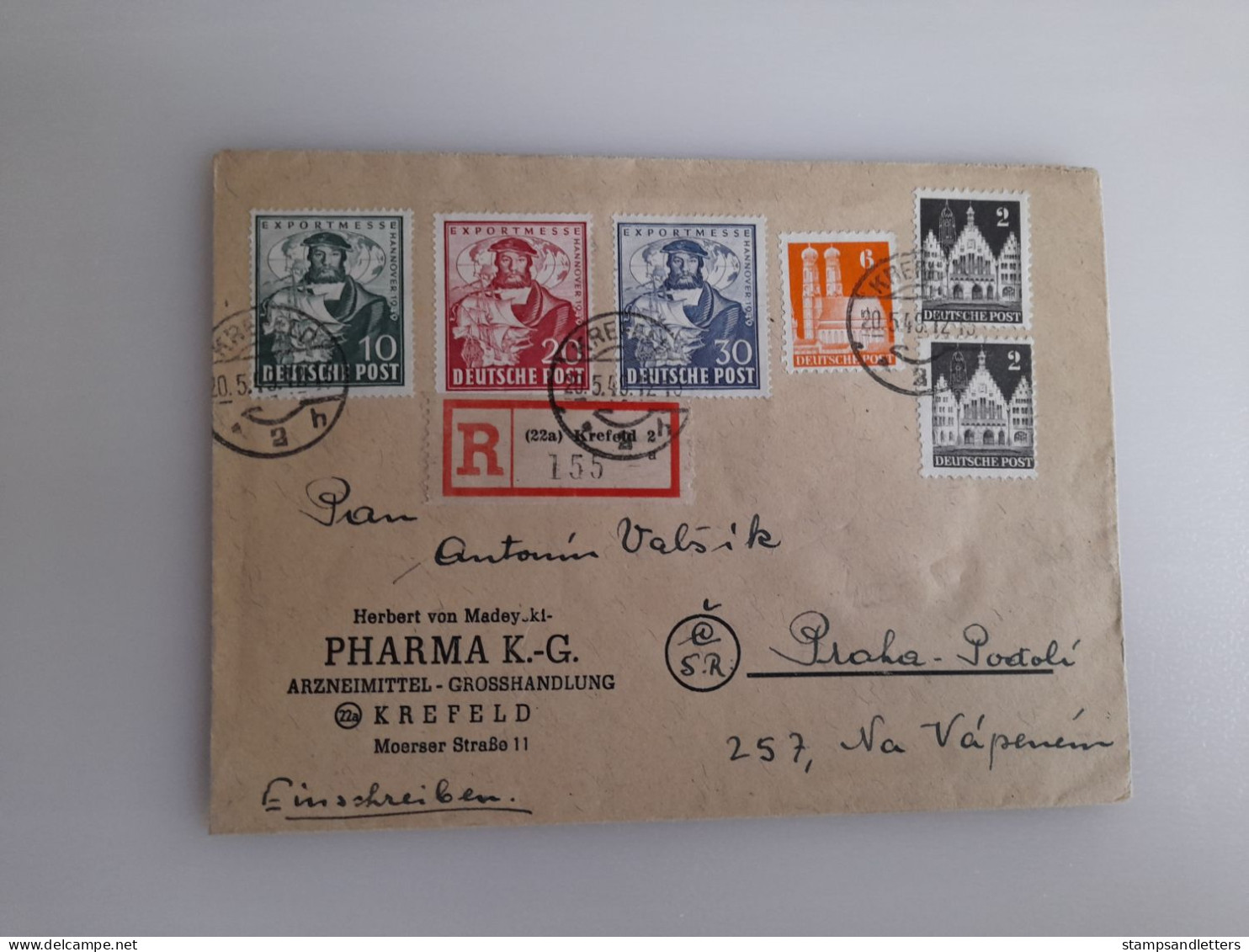 1949. Krefeld - Briefe U. Dokumente