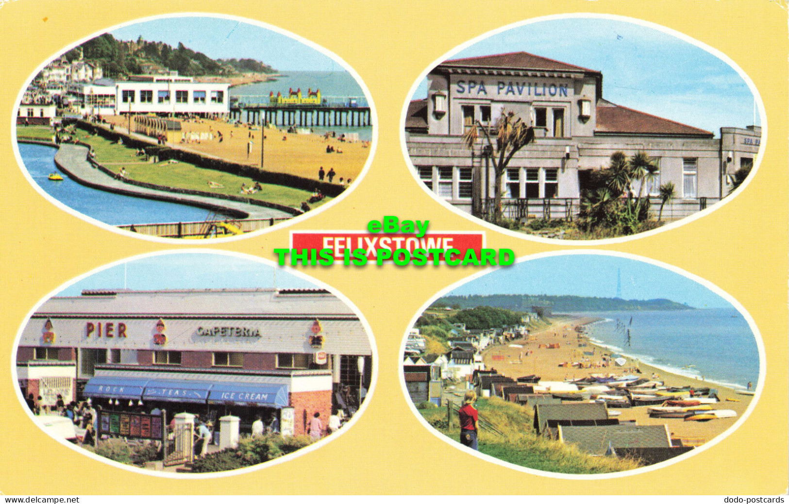 R600190 Felixstowe. Boating Lake And Pier. The Dip. Pavilion. E. T. W. Dennis. P - Monde