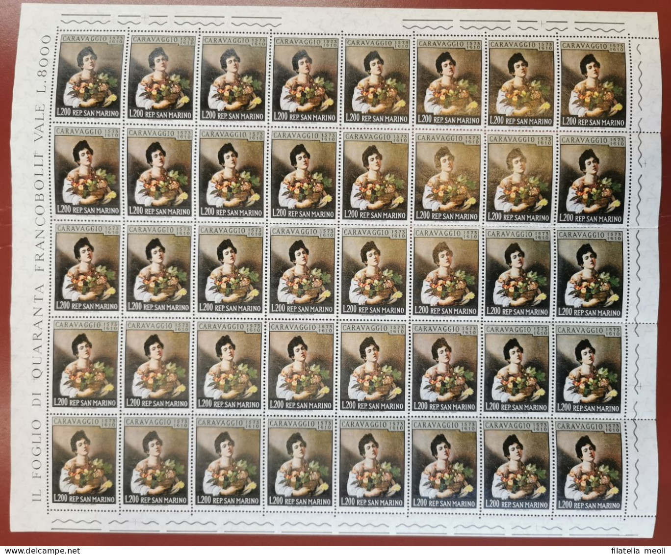 SAN MARINO 1960 CARAVAGGIO - Unused Stamps