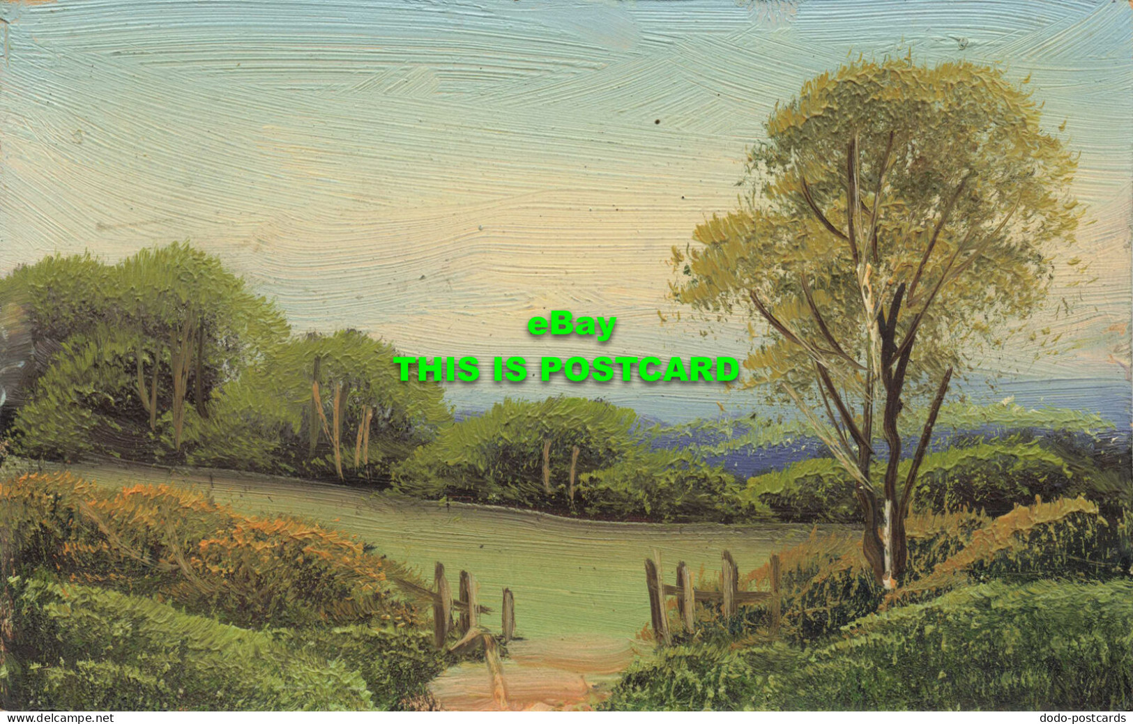 R600226 Painting. Mountain View To The Sea. Postcard - Monde