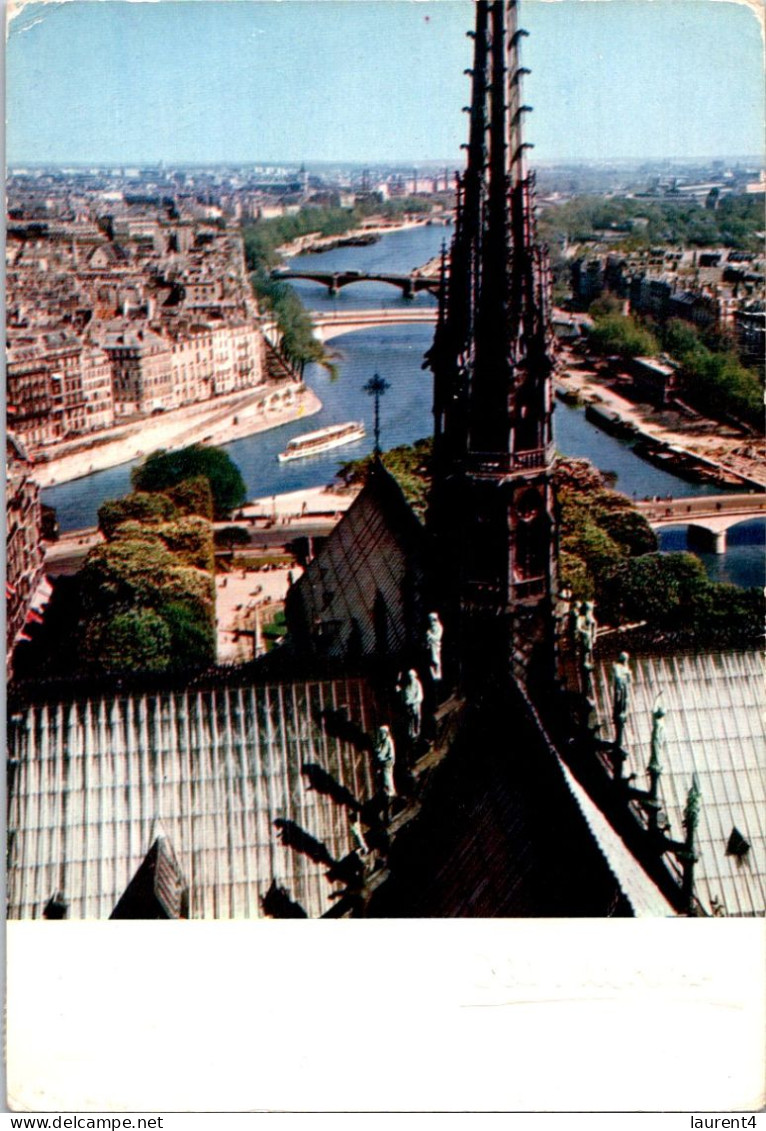 4-5-2024 (4 Z 8) France - Posted In 1961) Paris Notre Dame Cathédrale (before Fire) - Eglises Et Cathédrales