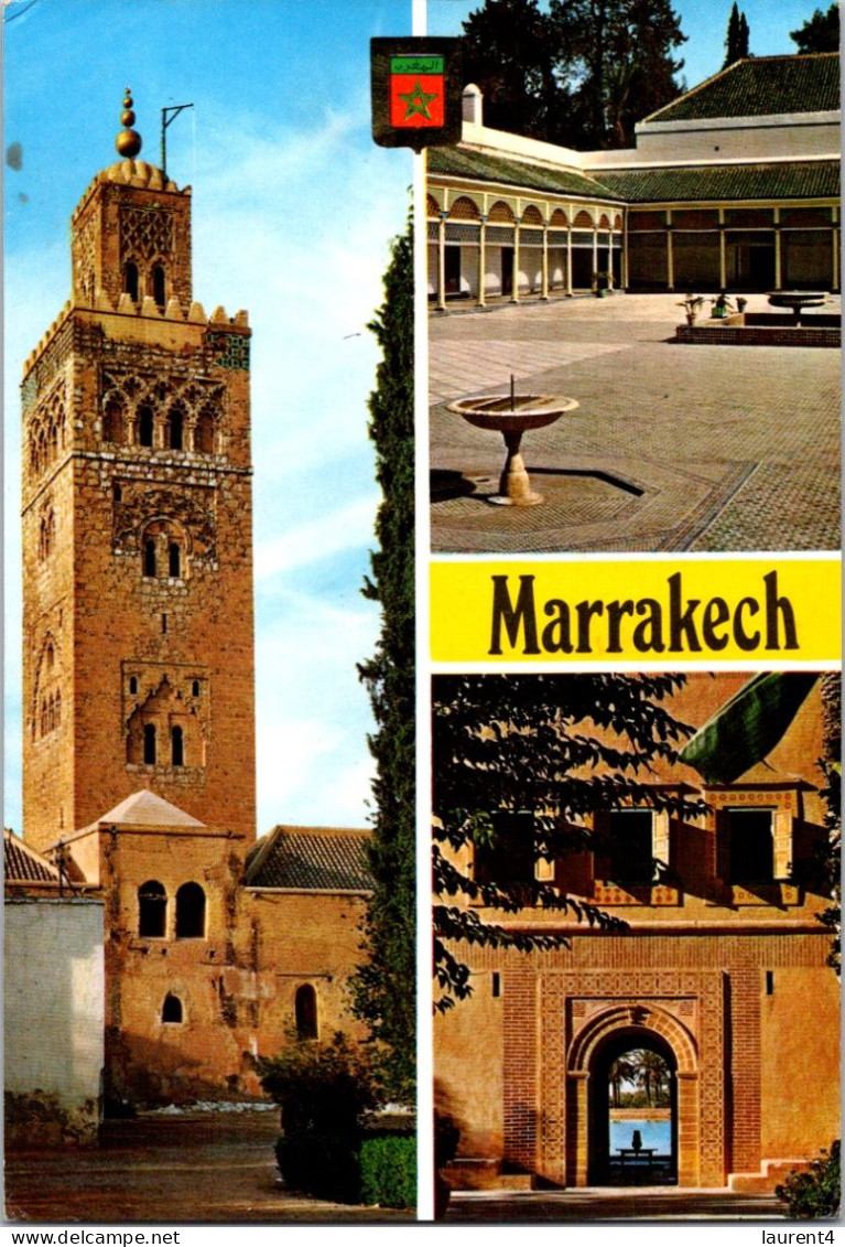 4-5-2024 (4 Z 8) Maroc - Posted To France 1975 - Marrakesh Koutoubla - Marrakech