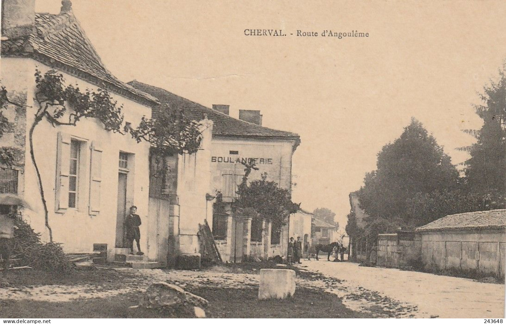 Cherval Route D'Angoulême Boulangerie - Autres & Non Classés