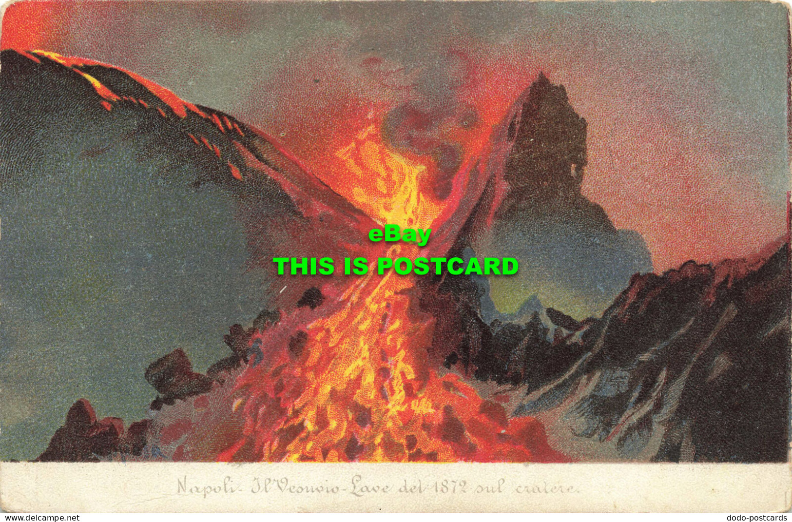 R600310 Napoli. Il Vesuvio. Lave Del 1872 Sul Cratere. Ragozino - Monde