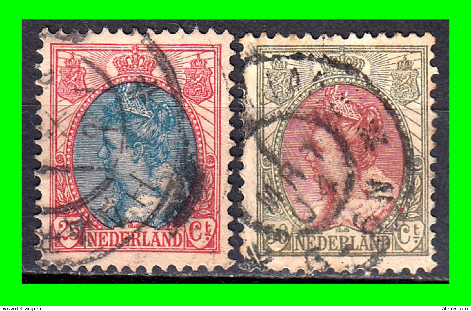 PAISES BAJOS ( EUROPA )  SELLO AÑO 1899 REINA GUILLERMINA - Used Stamps