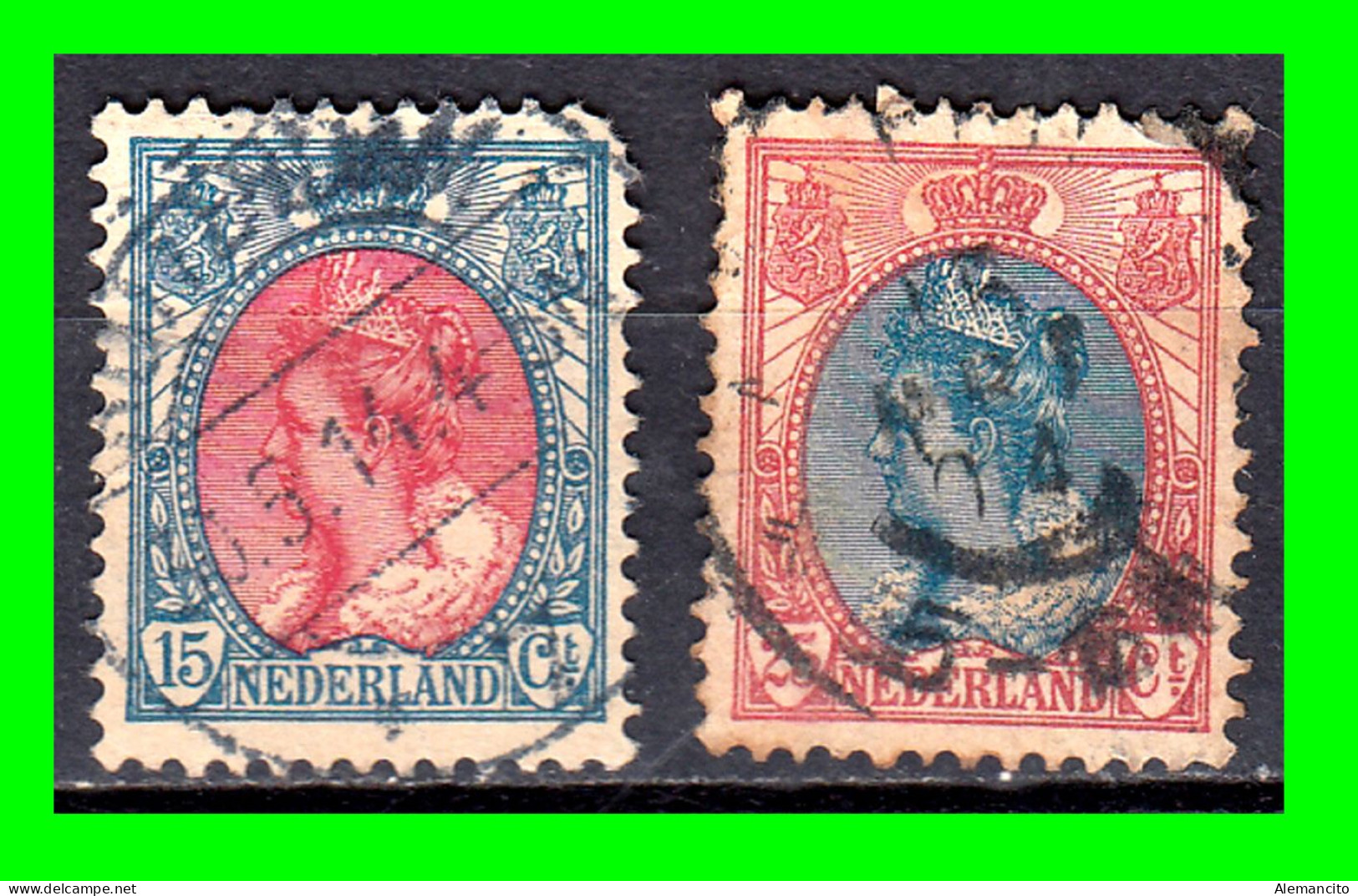PAISES BAJOS ( EUROPA )  SELLO AÑO 1899 REINA GUILLERMINA - Used Stamps