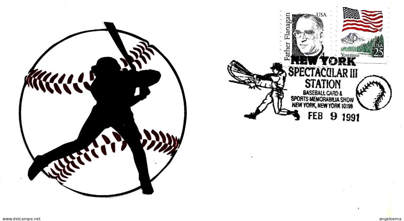 USA - 1991 NEW YORK Spectacular III Station Baseball Card & Sports Memorabilia Show (battitore Batter) - 6080 - Baseball