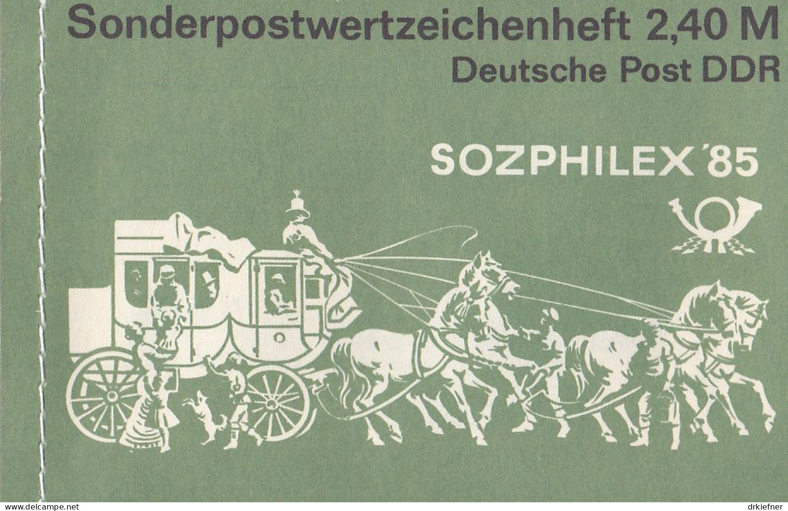 DDR  MH 8, Postfrisch **, SOZPHILEX 1985 - Carnets