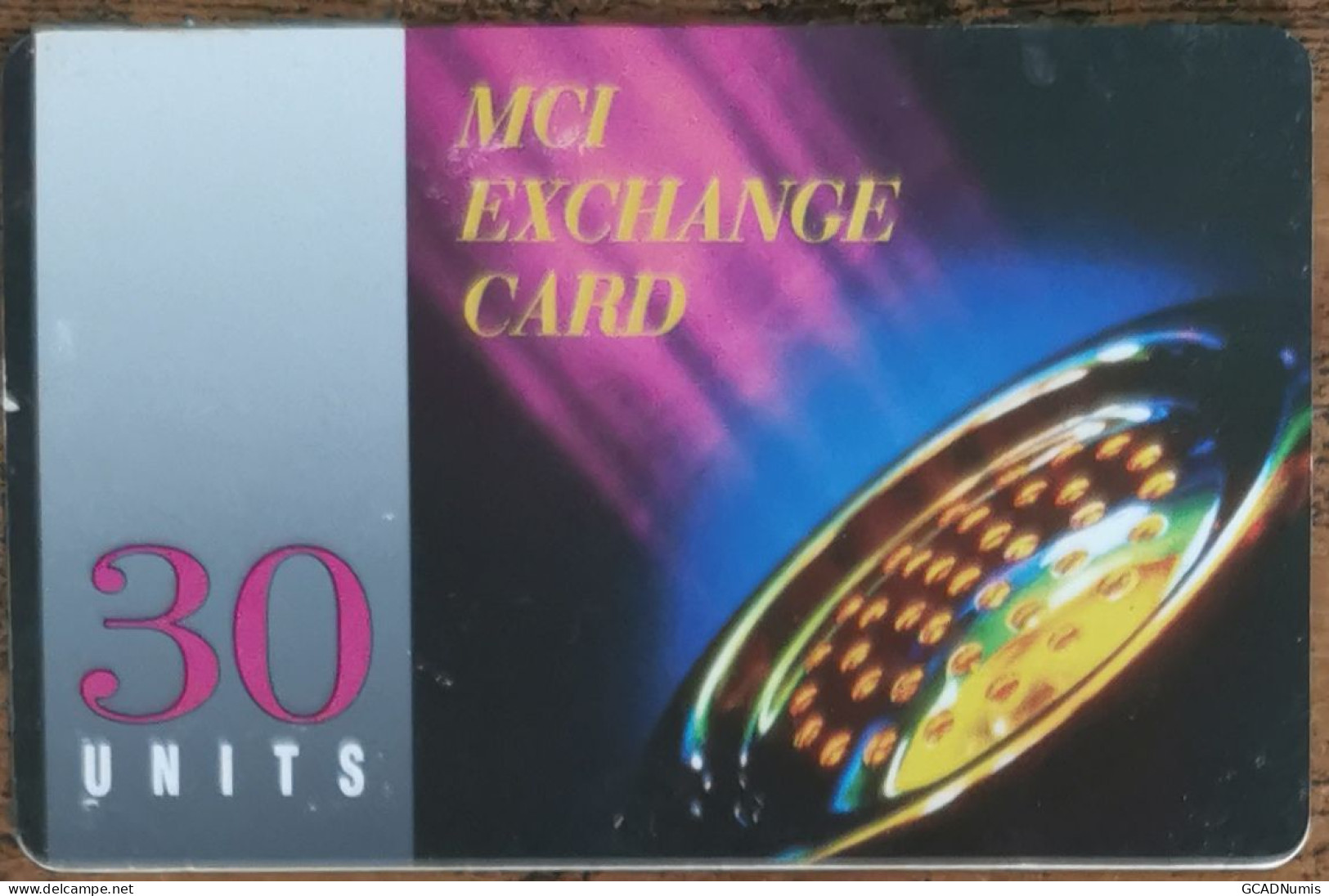 Carte De Recharge - MCI Exchange Card  USA 1995 ~49 - Autres & Non Classés