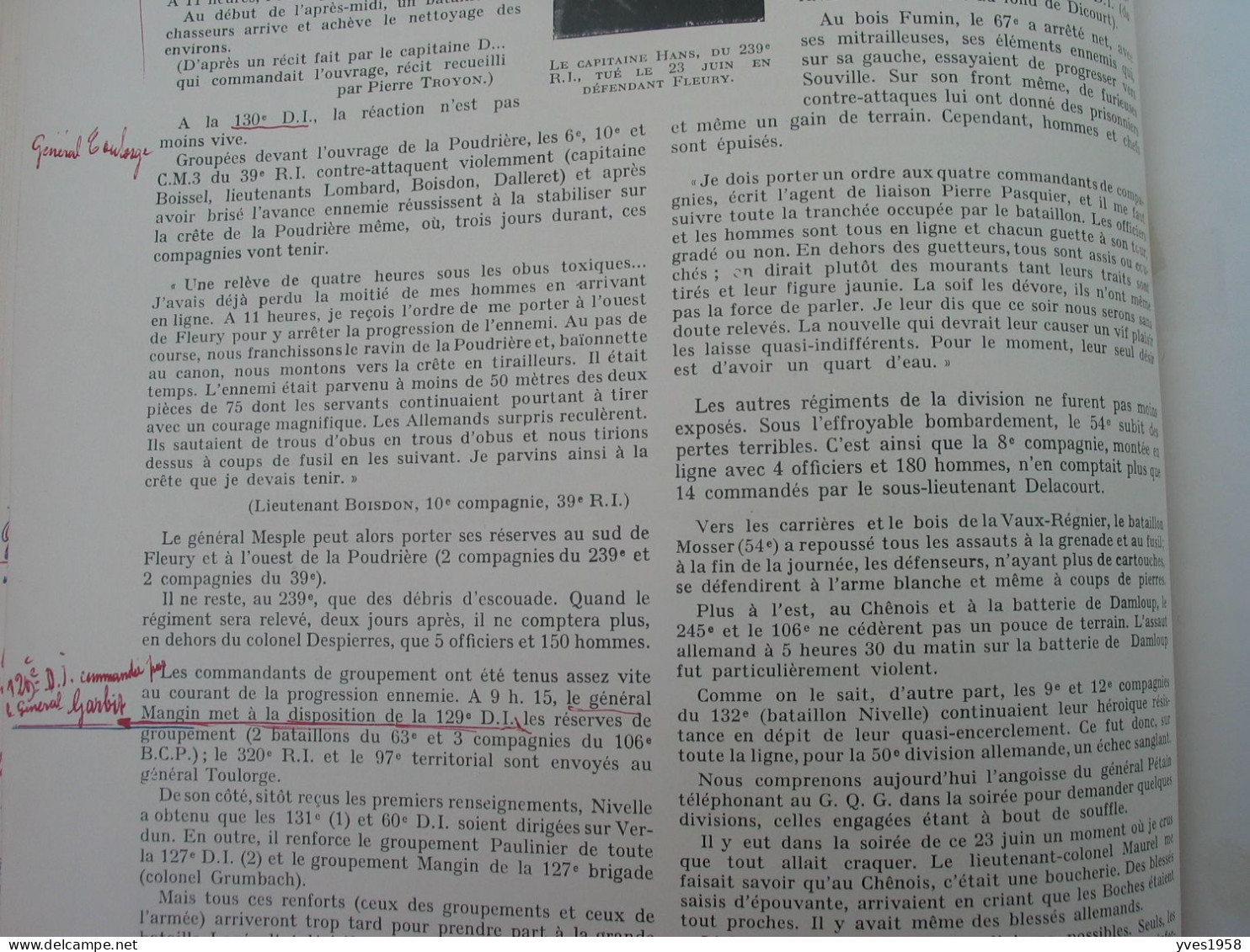 VERDUN 1914-1918,Livre d'un poilu ,avec Documents et Nombreuses Annotations sur les Situations Vécues par le Poilu.