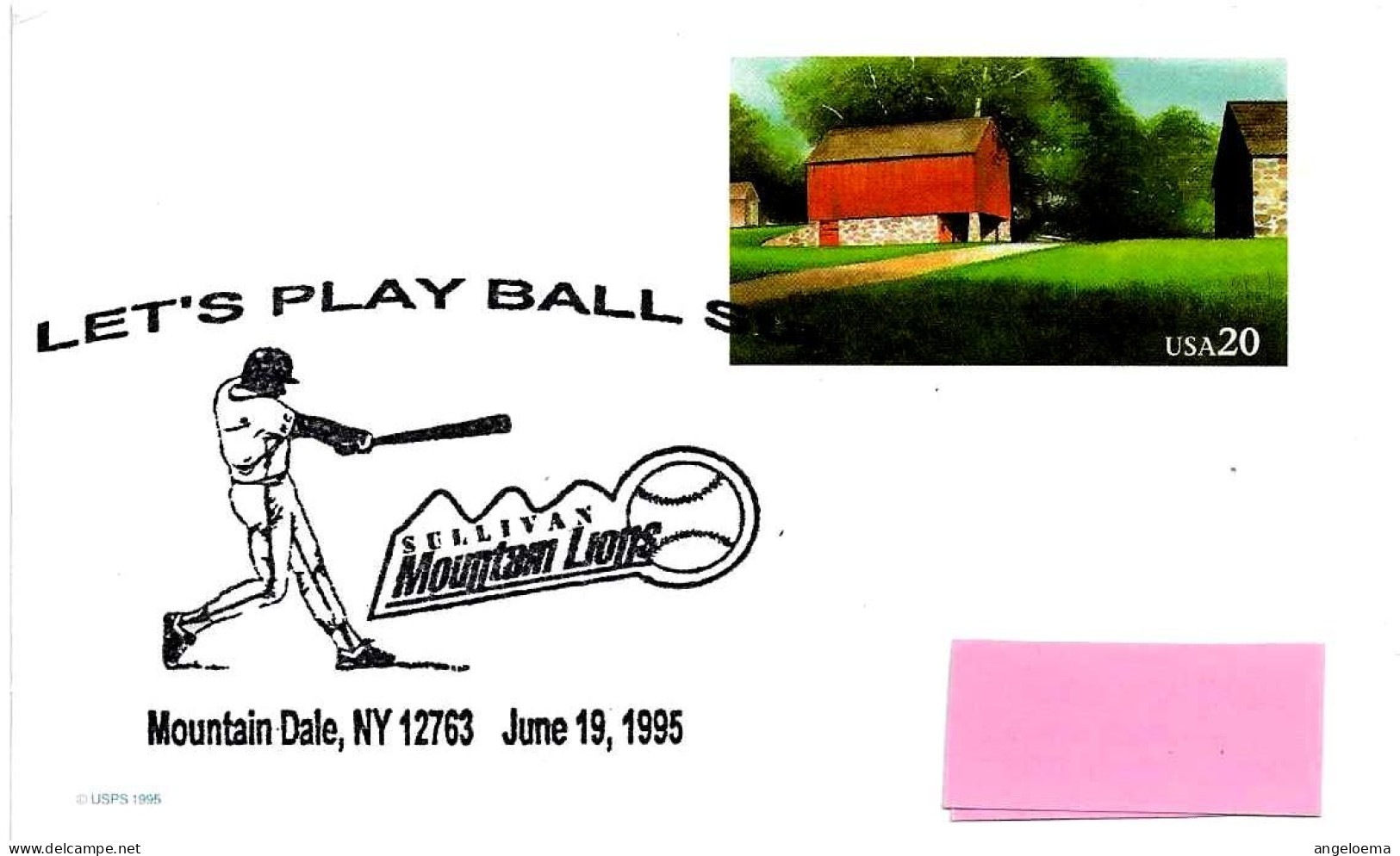 USA - 1995 MOUNTAIN DALE Let's Play Ball Station Squadra Sullivan Mountain Lions (baseball Hitter - Battitore) - 4098 - Baseball