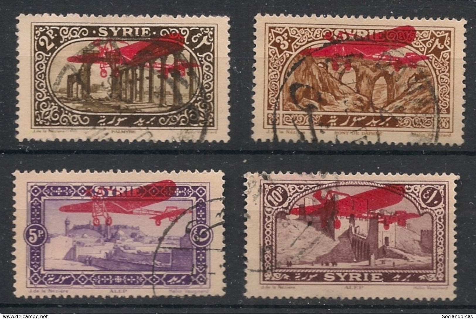 SYRIE - 1926 - PA N°YT. 30 à 33 - Série Complète - Oblitéré / Used - Gebruikt