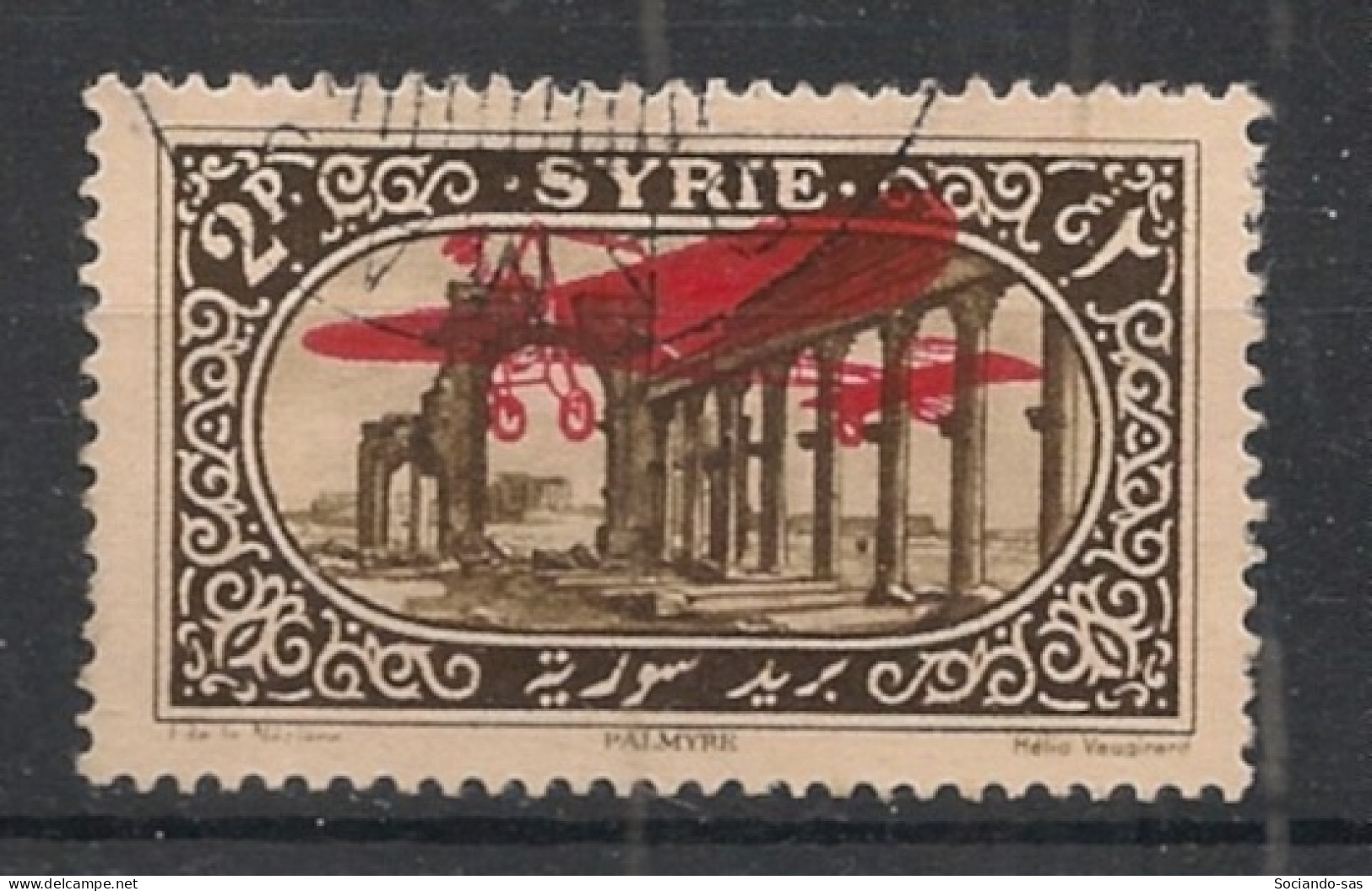 SYRIE - 1926 - PA N°YT. 30 - Avion 2pi Brun - Oblitéré / Used - Usati