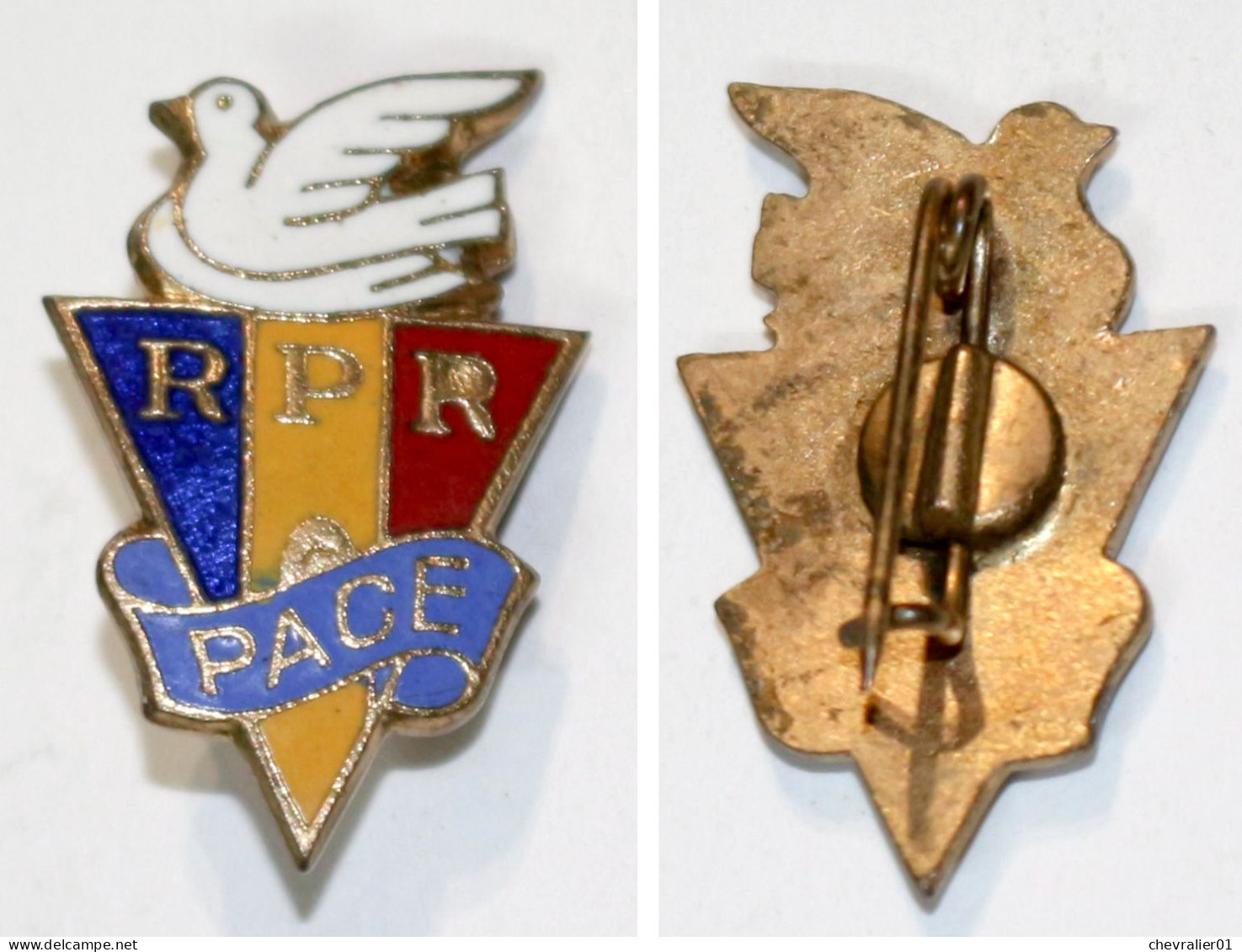 Médaille Civile-RO_insigne_République Populaire De Roumanie_pace_paix - Andere & Zonder Classificatie