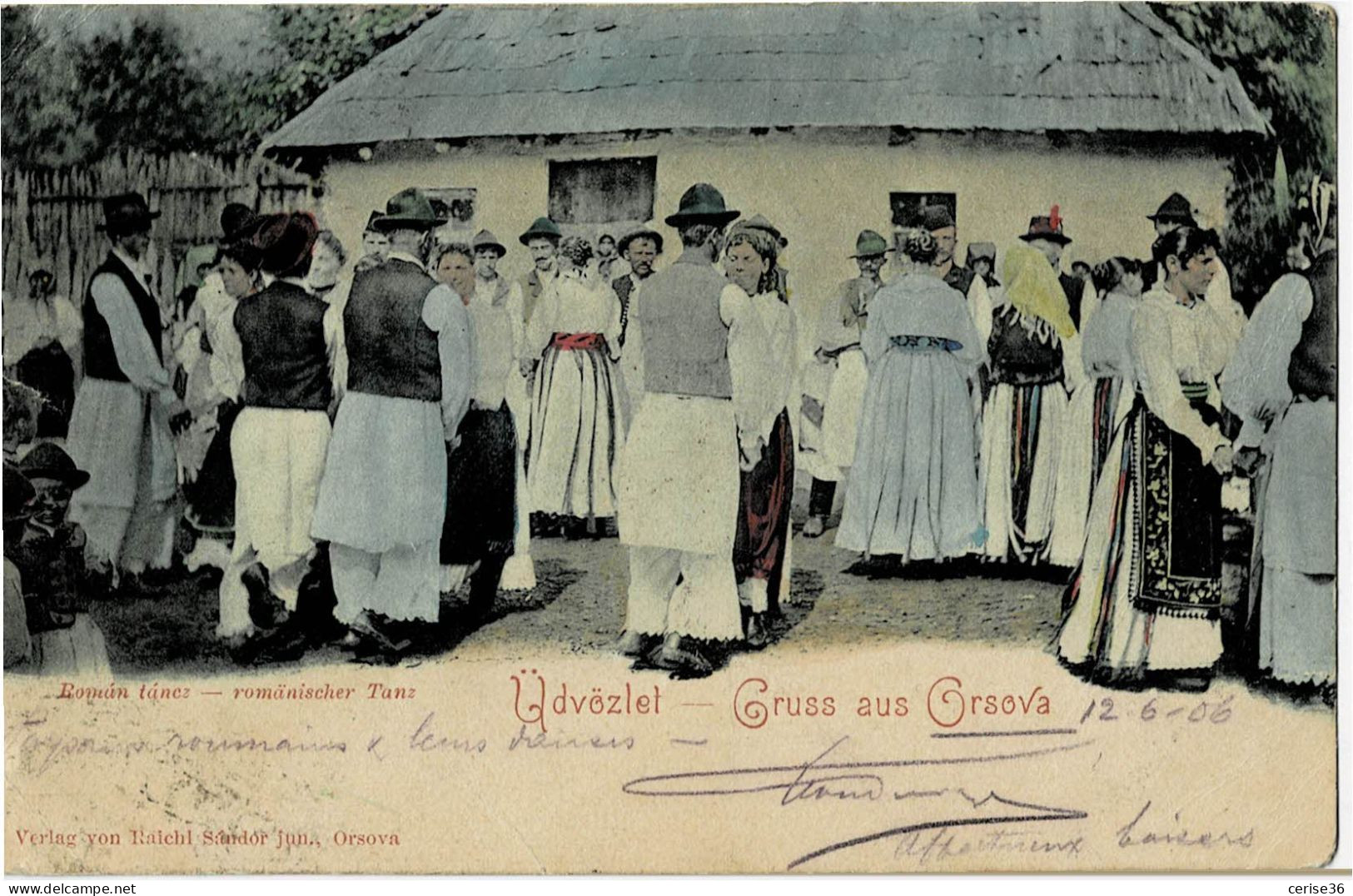 Üdvözlet Gruss Aus Orsova Circulée En 1906 - Romania