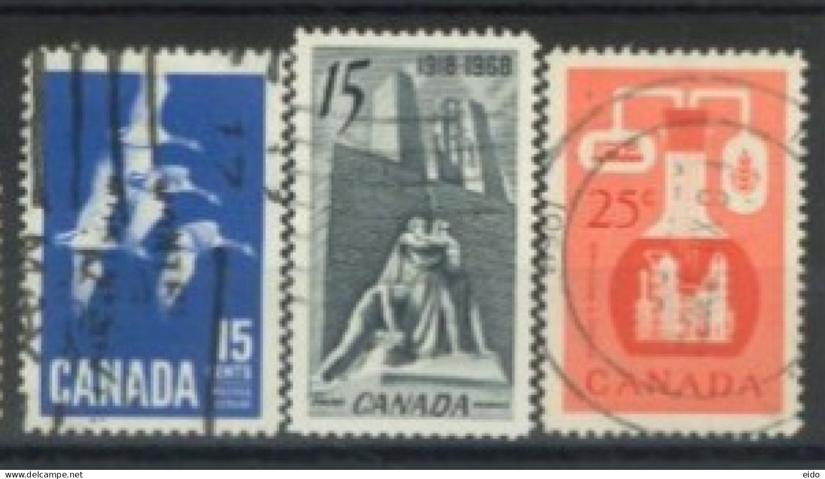 CANADA - 1963/68, STAMPS SET OF 3, USED. - Usados