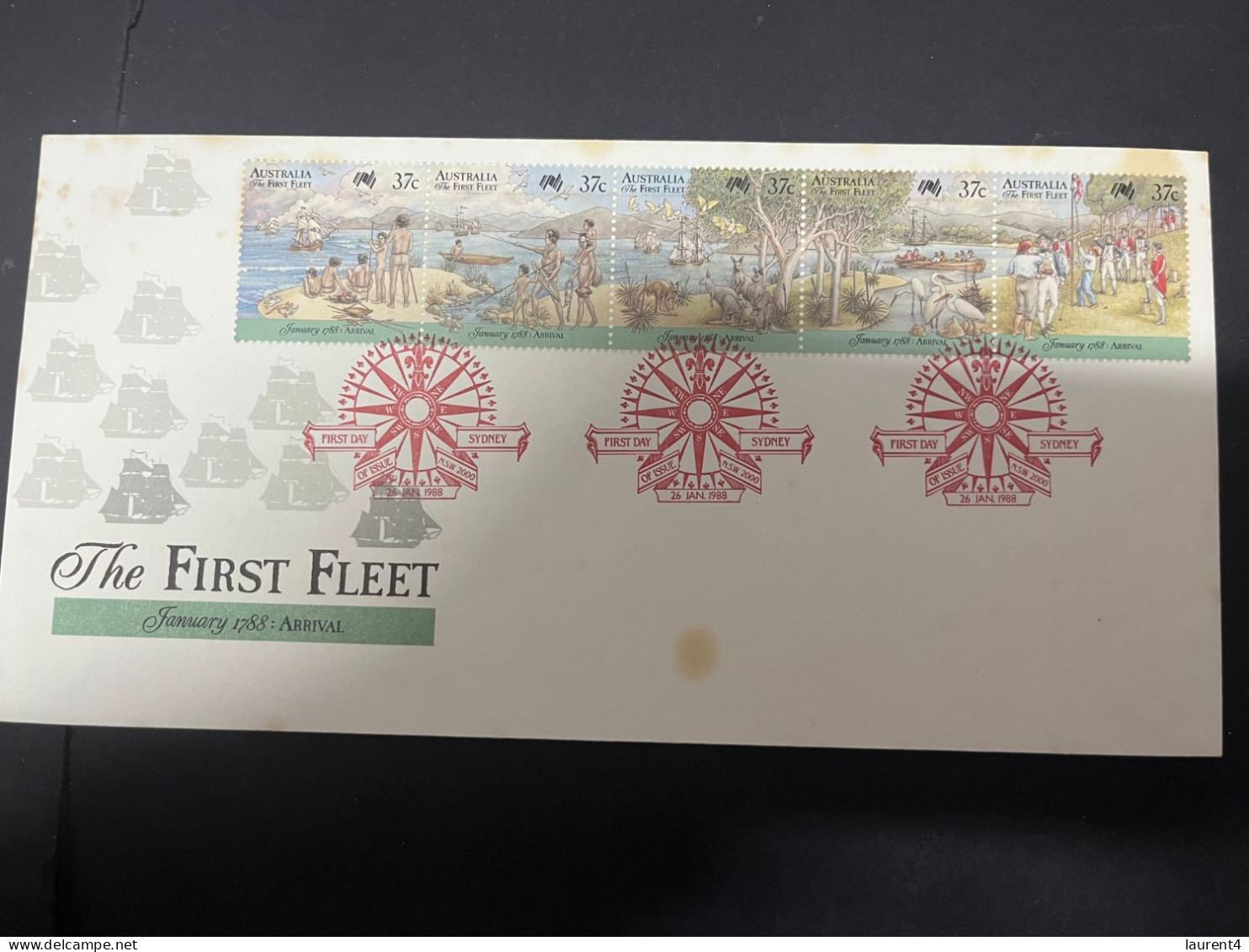 4-5-2024 (4 Z 9)  Australia FDC (2 Covers) The First Fleet (as Seen On Scans) - Premiers Jours (FDC)