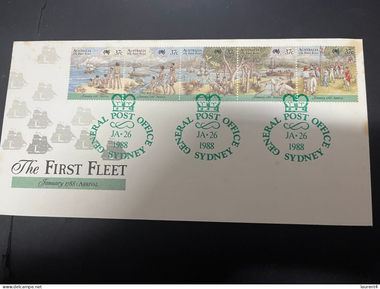 4-5-2024 (4 Z 9)  Australia FDC (2 Covers) The First Fleet (as Seen On Scans) - Sobre Primer Día (FDC)